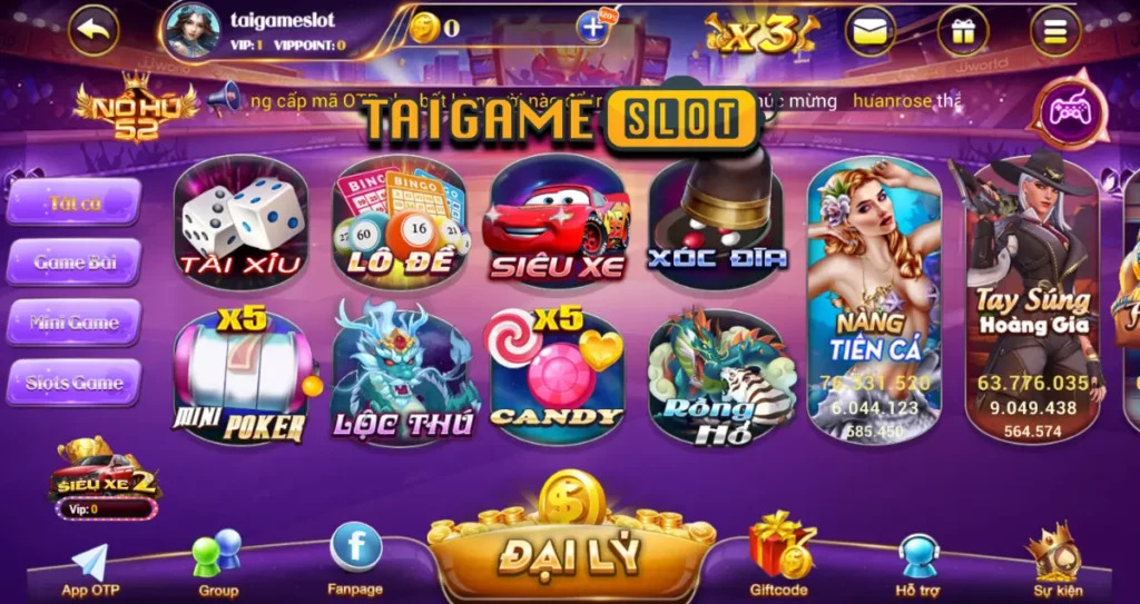 Cổng game Nổ Hũ 52