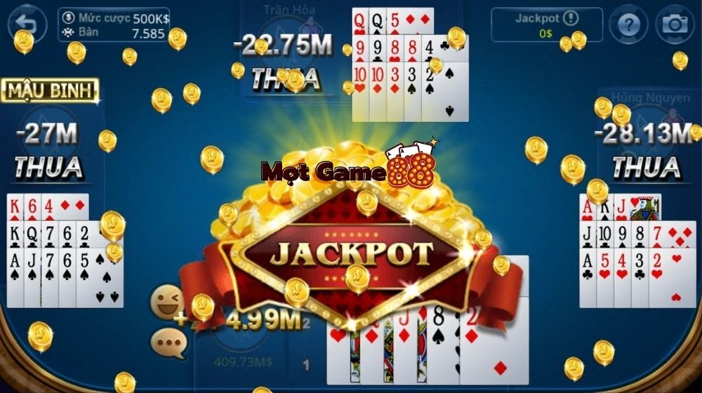 chiến thắng jackpot game bài