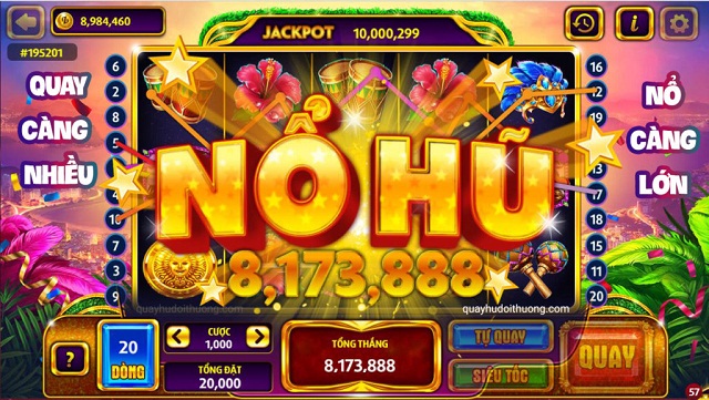 Trúng Jackpot khi chơi SLotgame tại cổng game NohuCLub