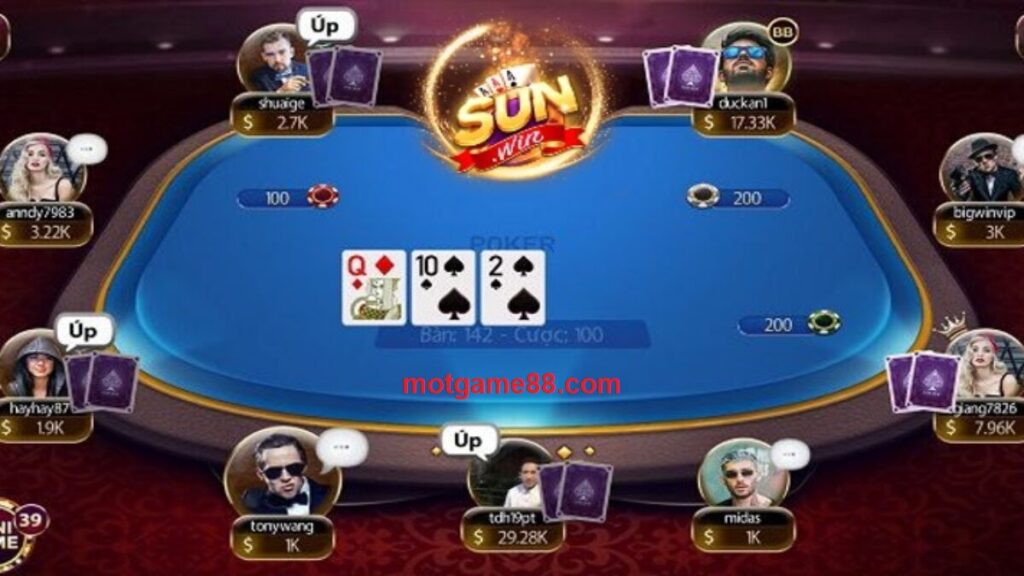 Phòng chơi game Poker đổi thưởng tại SUNWIN