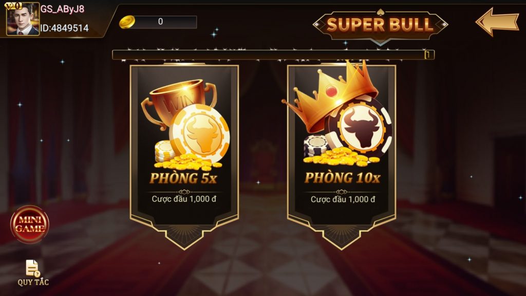 sảnh game super bull